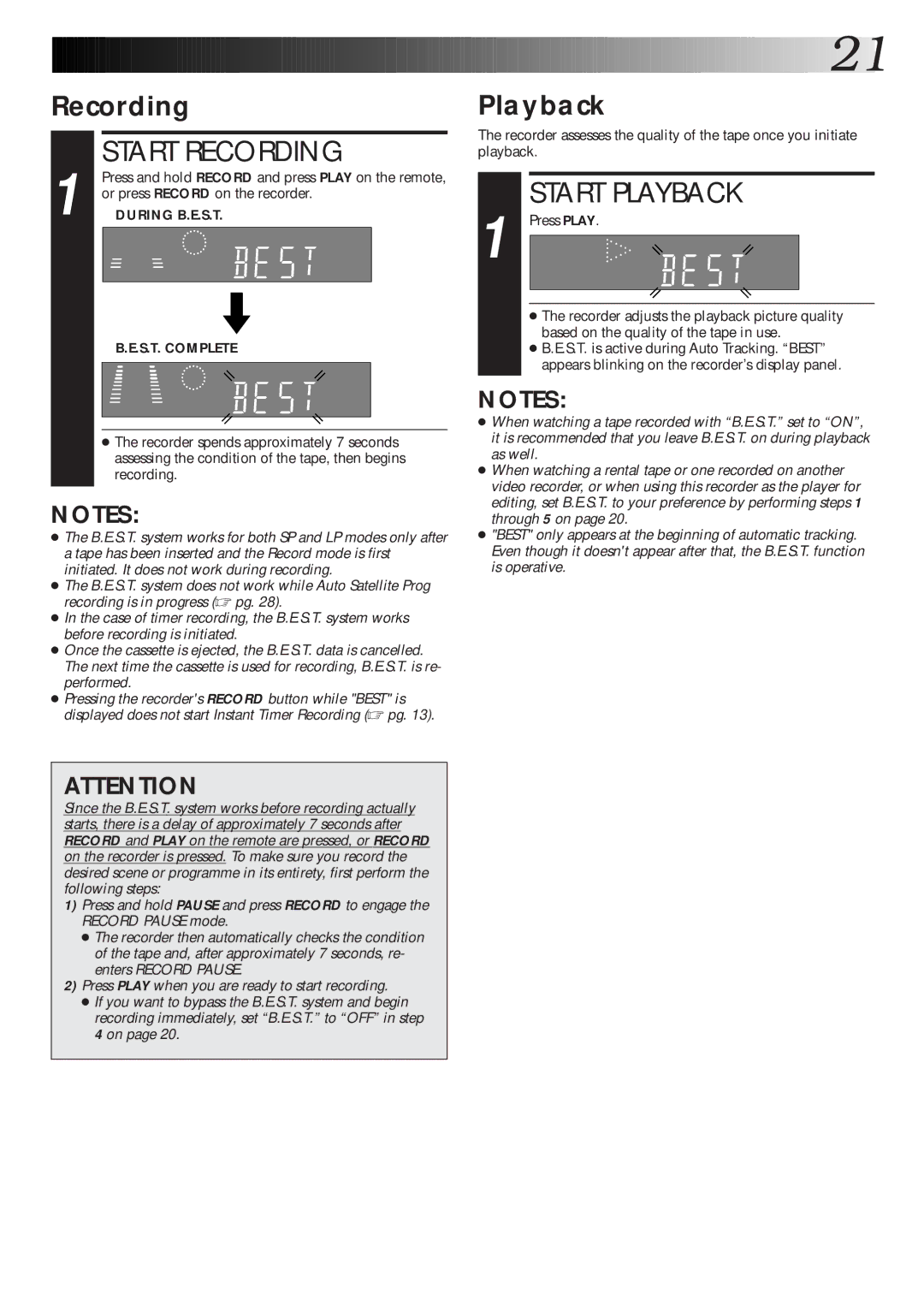 JVC HR-DD865EK setup guide Recording, Playback, Or press Record on the recorder 