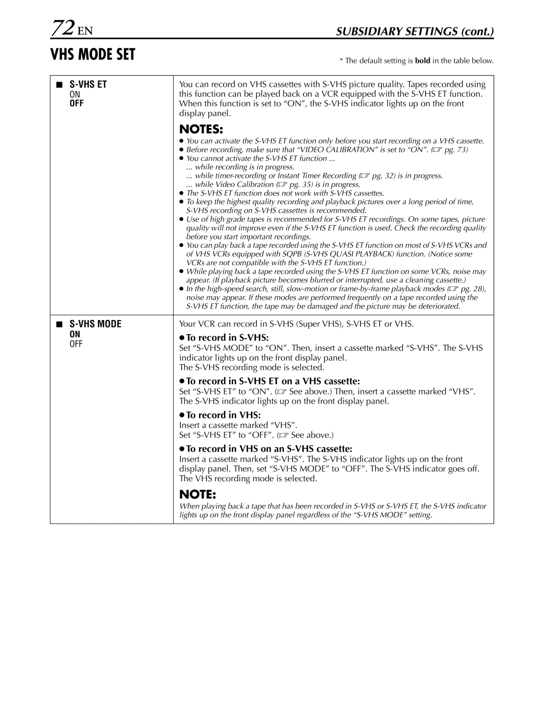 JVC hr-dvs3u manual 72 EN, Display panel 