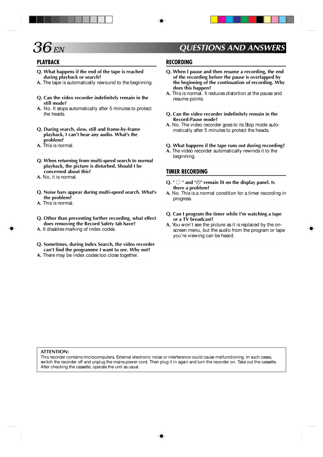 JVC HR-E439EG, HR-E239EG specifications Questions and Answers 