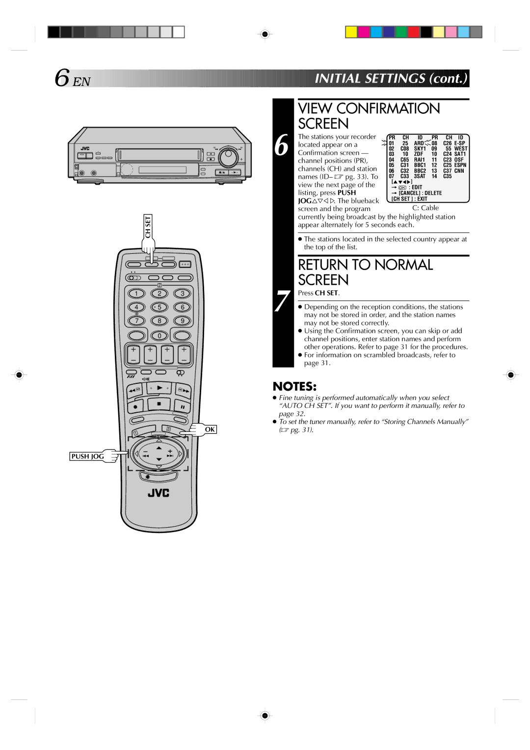 JVC HR-E439EG, HR-E239EG specifications View Confirmation Screen, Return to Normal Screen 