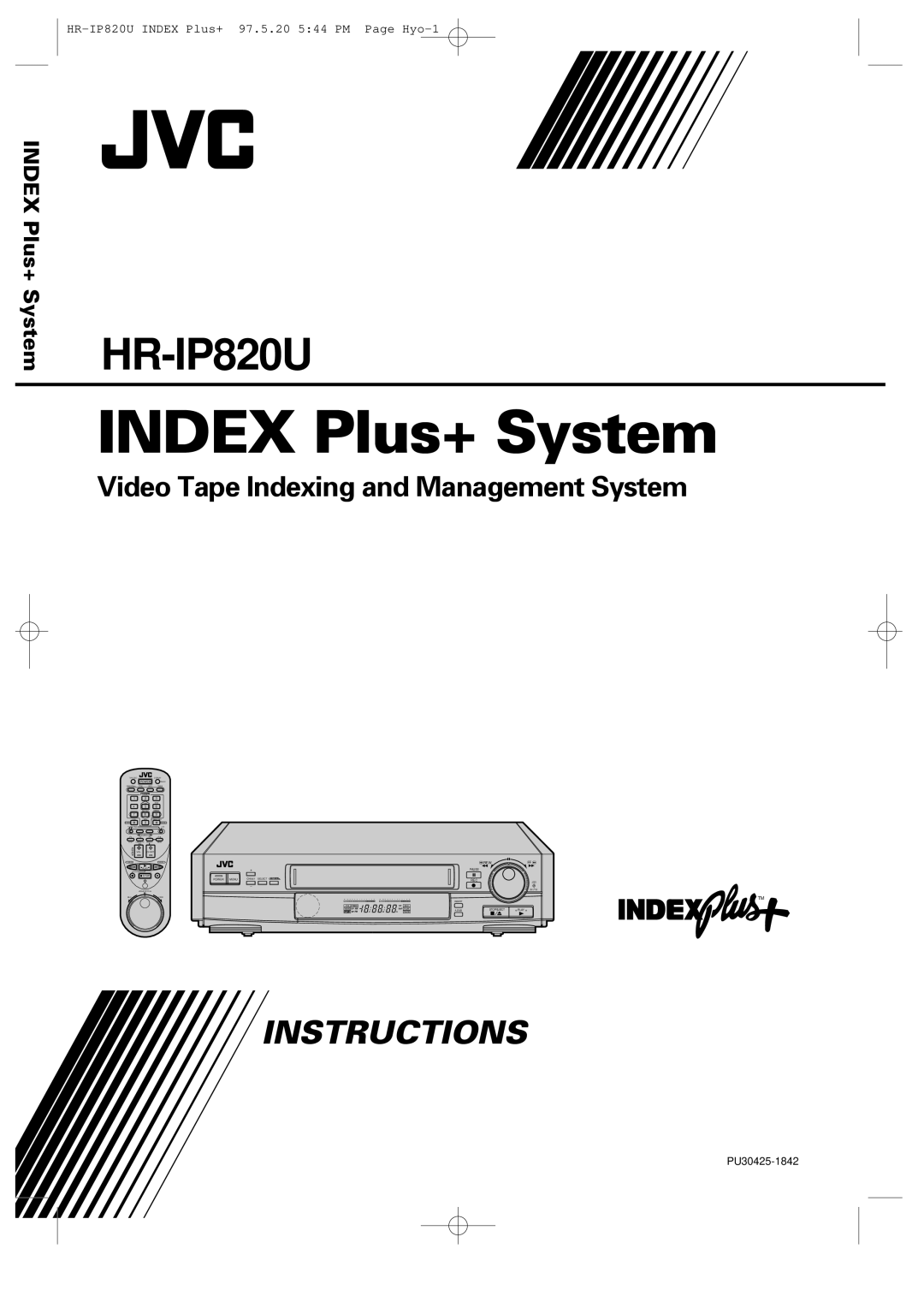 JVC HR-IP820U instruction manual Index Plus+ System 