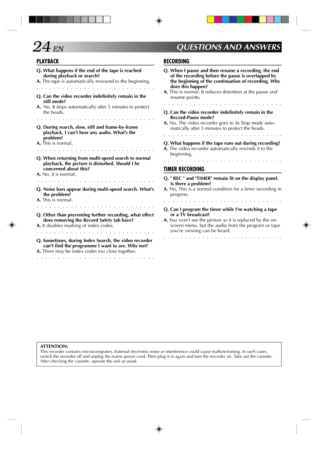 JVC HR-J231MS specifications Questions and Answers 