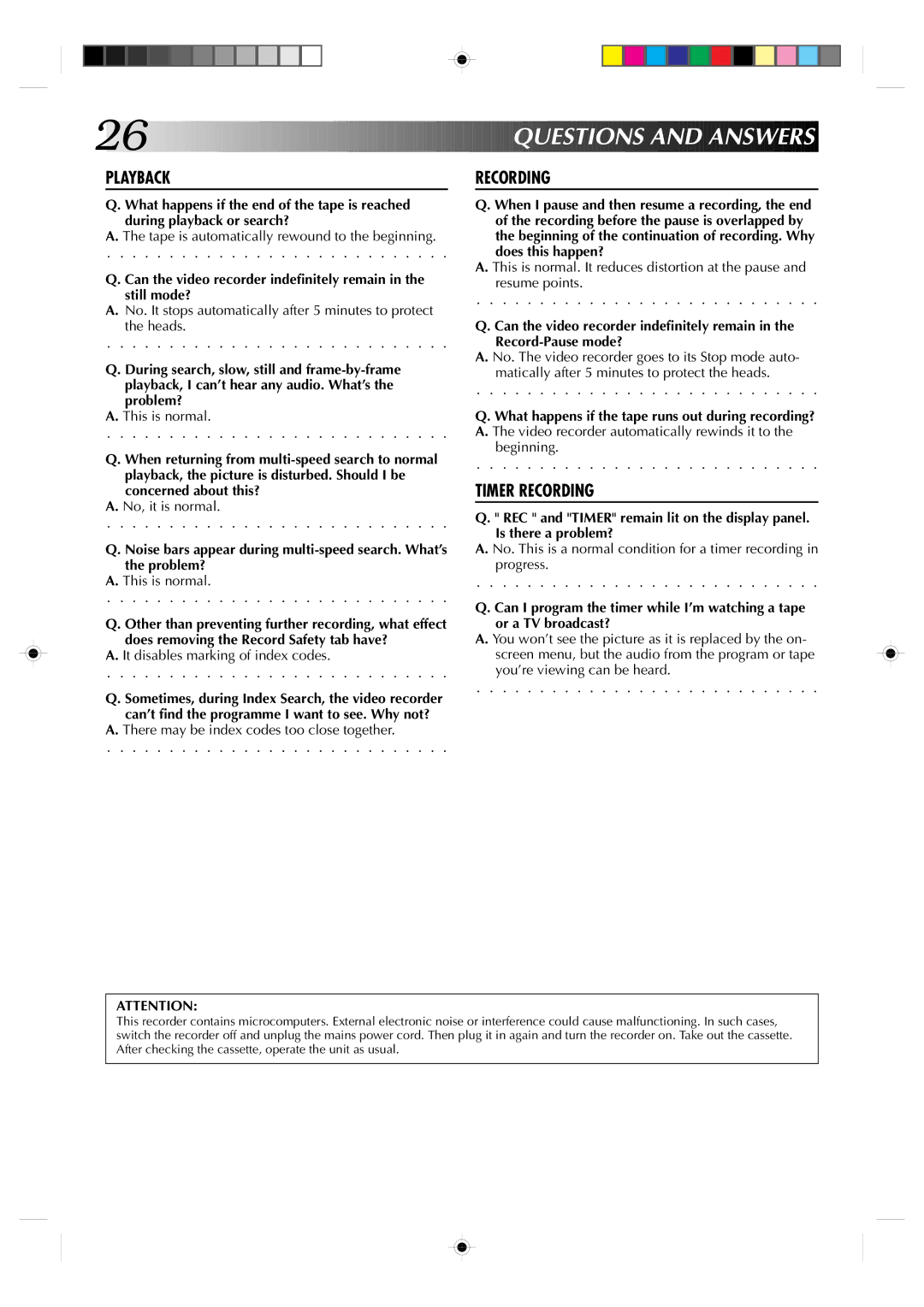 JVC HR-J231SA specifications Questions and Answers 