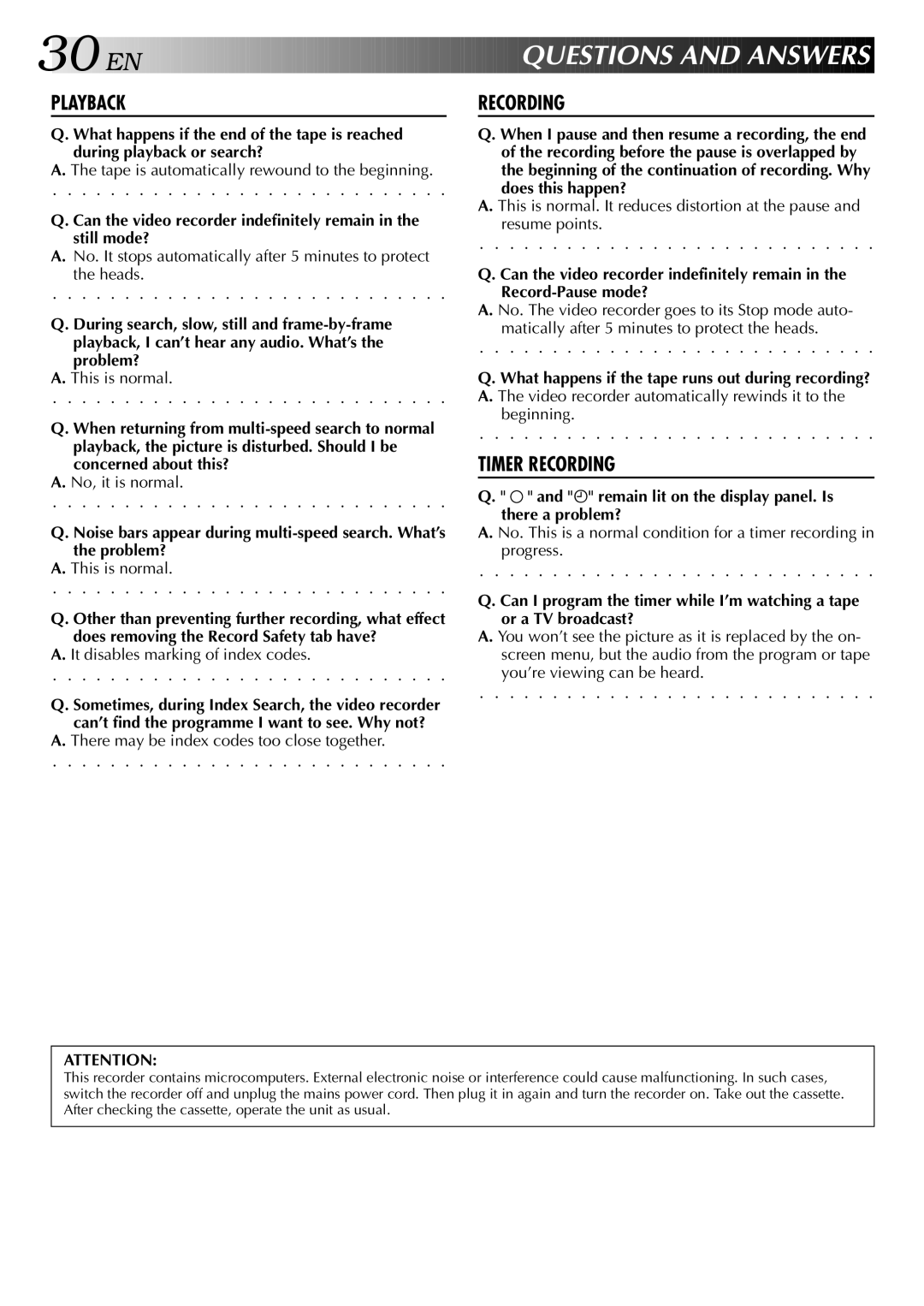 JVC HR-J245EA specifications Questions and Answers 