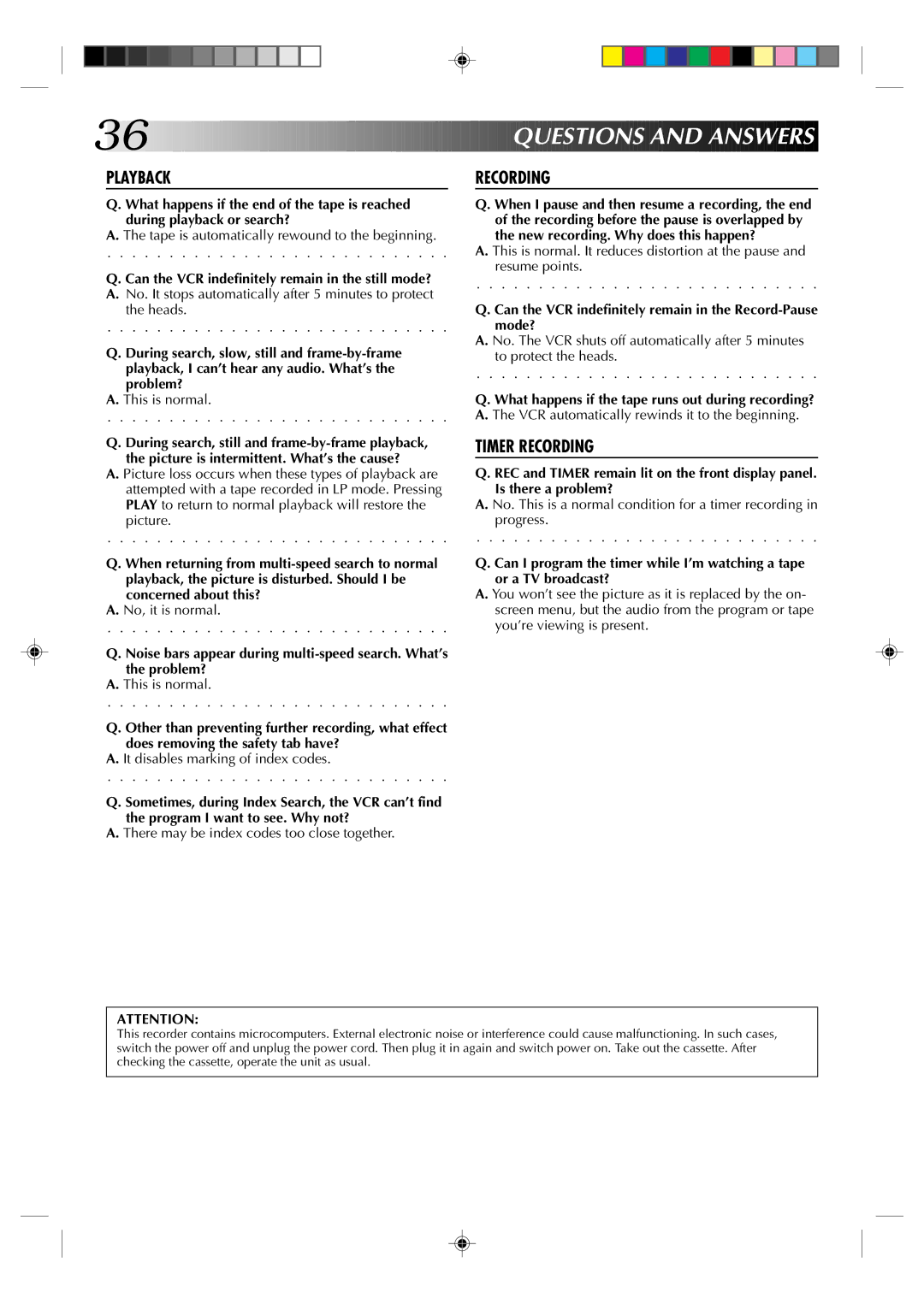 JVC HR-J430U manual Questions and Answers 