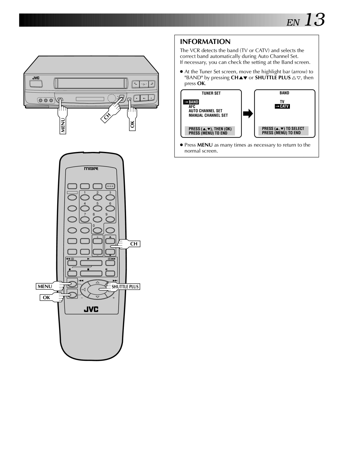 JVC HR-J443U instruction manual Information 