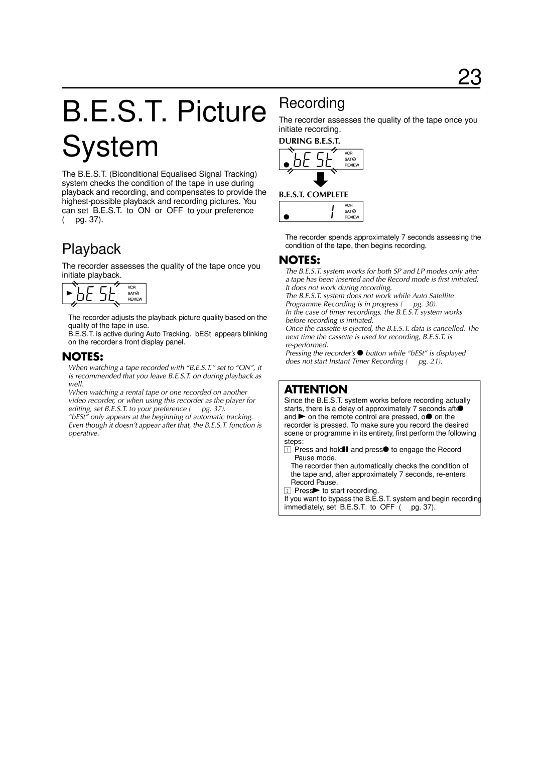 JVC HR-J681, HR-J589EU, HR-J588, HR-J682EU instruction manual Playback, Recording 