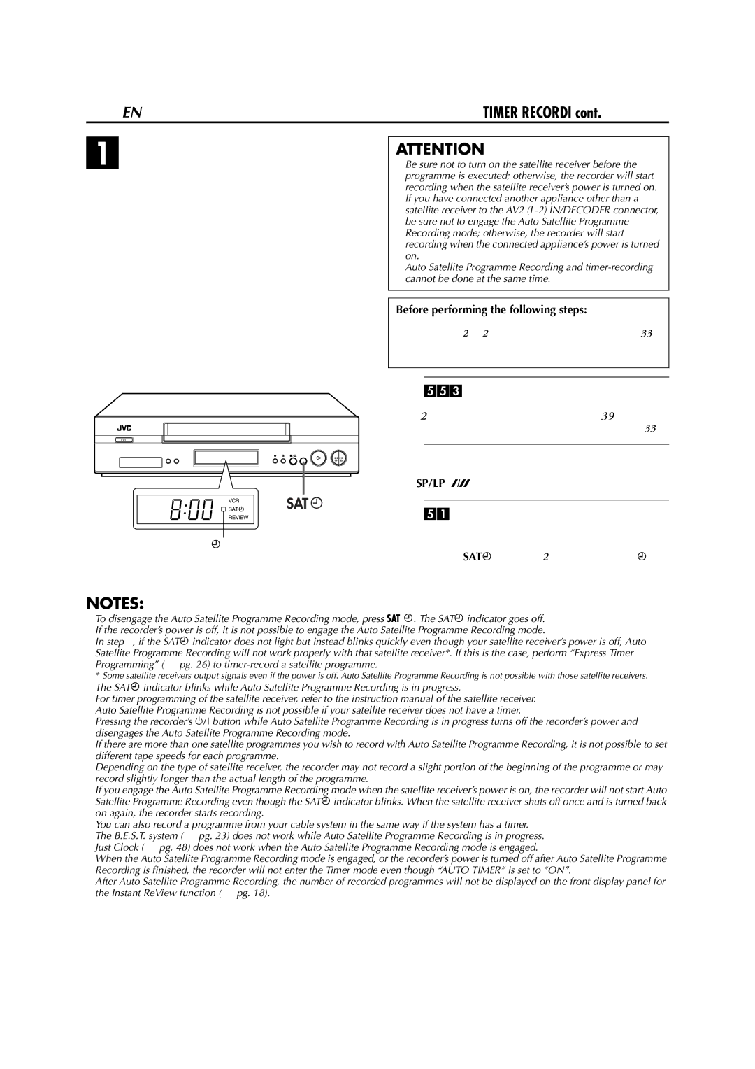 JVC HR-J682EU, HR-J589EU, HR-J588 30 EN, Select the L-2 Select mode, Engage the Auto Satellite Programme Recording mode 