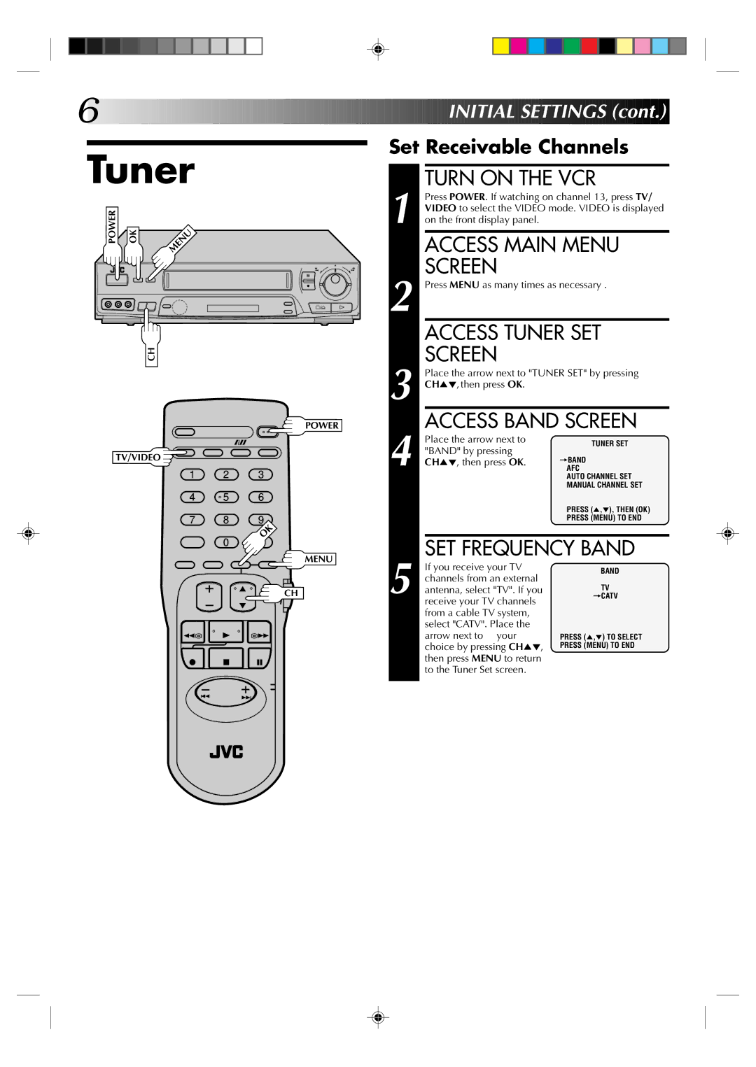 JVC HR-J631T manual Tuner 