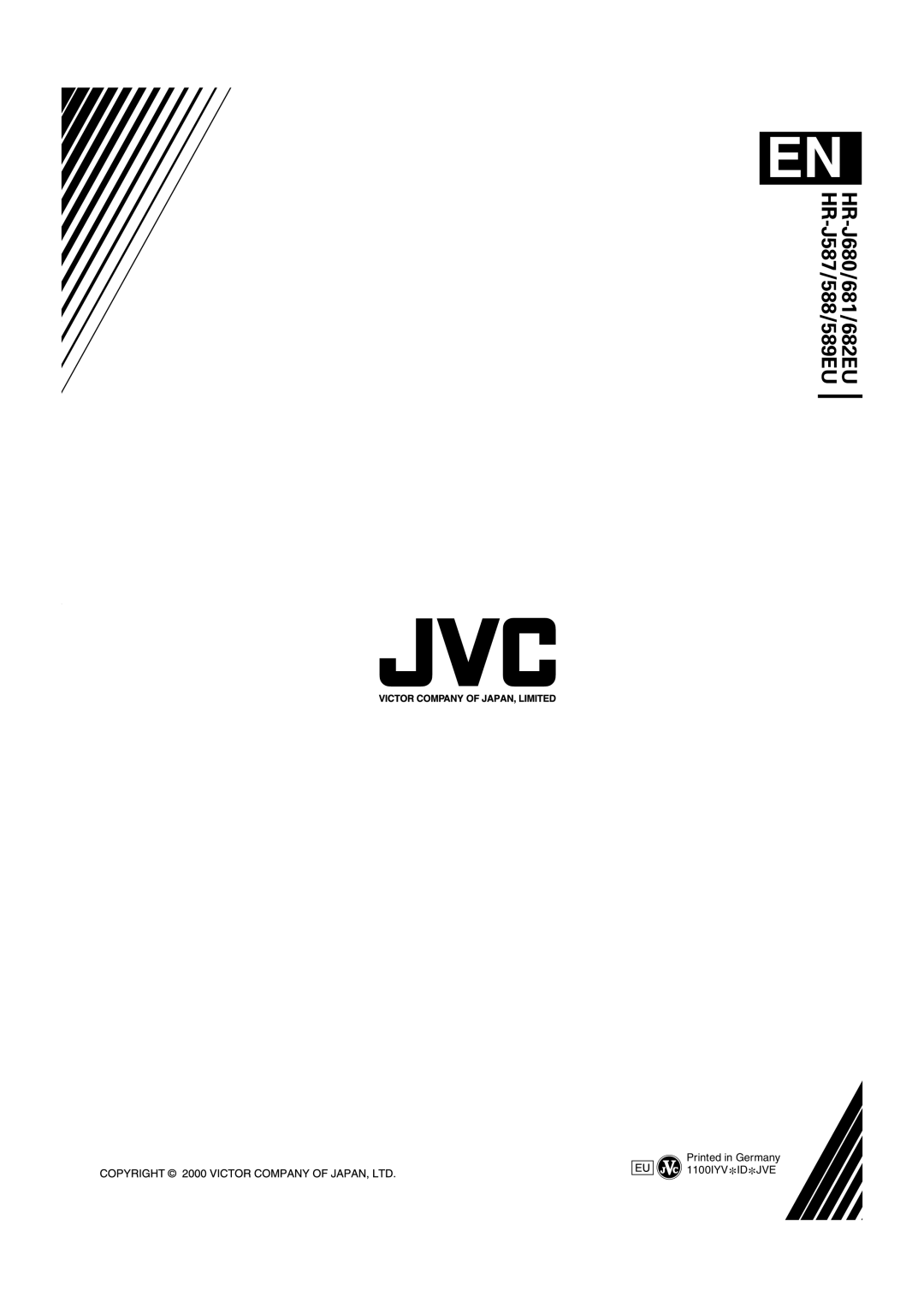 JVC HR-J680, HR-J681, HR-J682EU, HR-J587, HR-J588, HR-J589EU instruction manual 