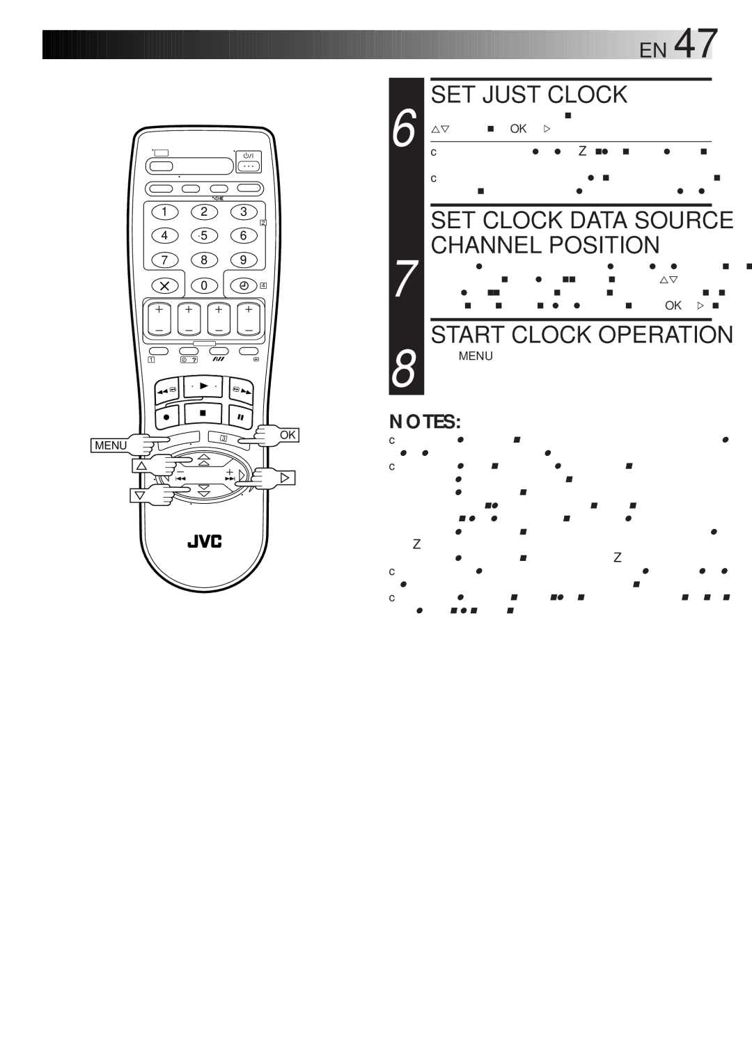 JVC HR-J768EU specifications SET Just Clock, Channel Position, Default setting is OFF. Set as desired by pressing 