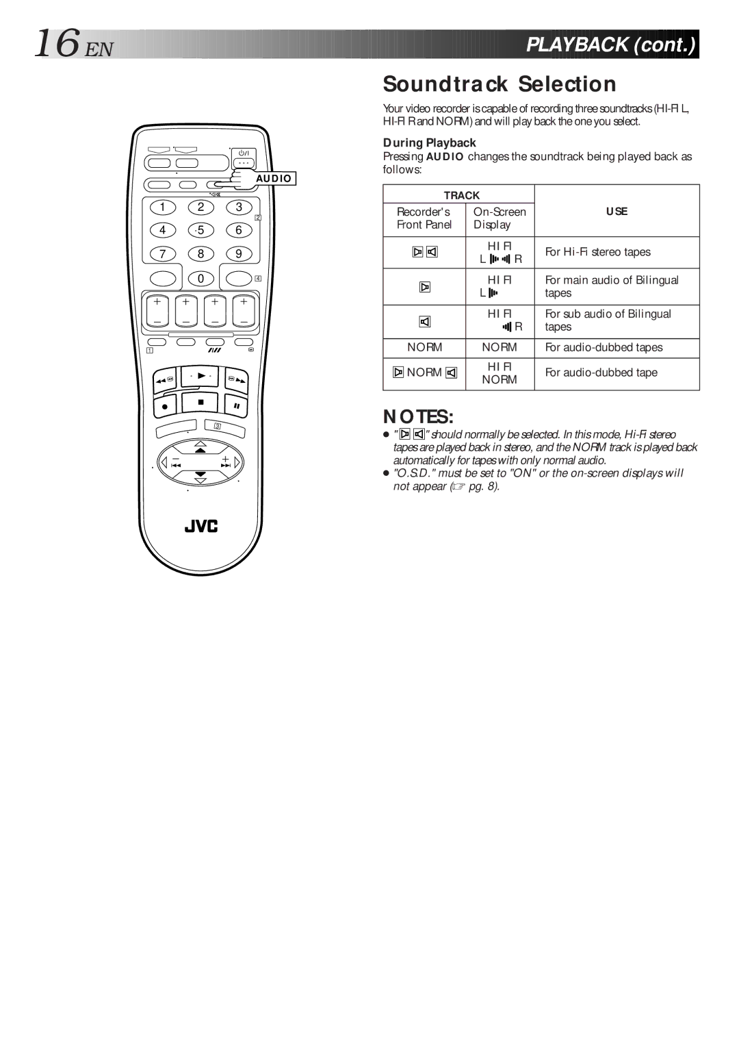 JVC HR-J767MS, HR-J768MS, HR-J667MS specifications Soundtrack Selection 