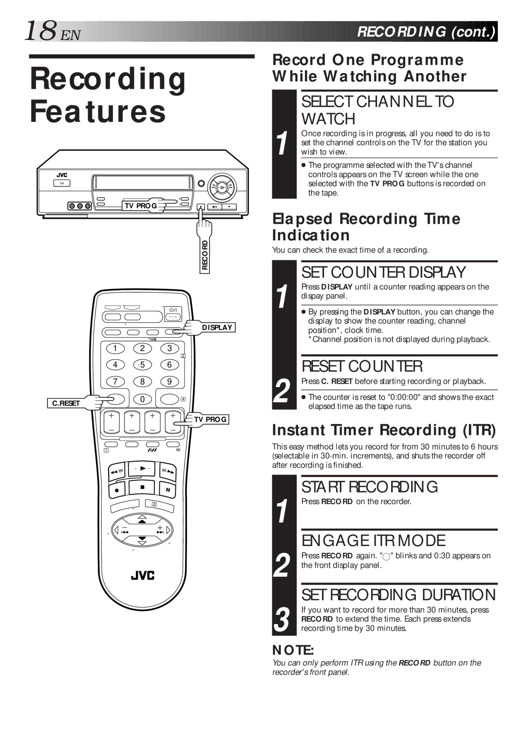 JVC HR-J768MS, HR-J767MS, HR-J667MS specifications Recording Features 