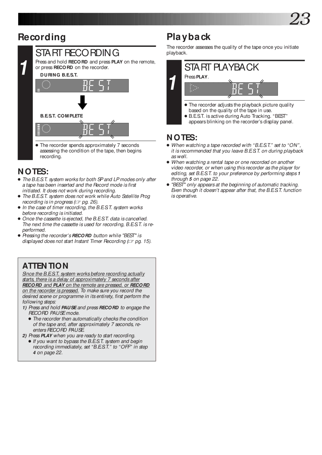 JVC HR-J770EK setup guide Recording, Playback, Or press Record on the recorder 