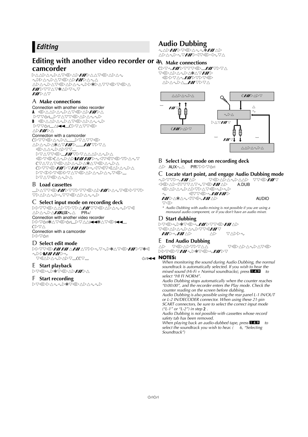 JVC HR-J794EU specifications Editing 