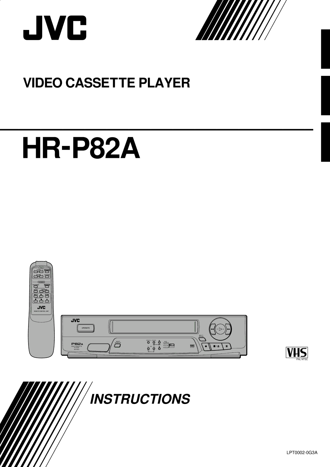 JVC HR-P82A manual 