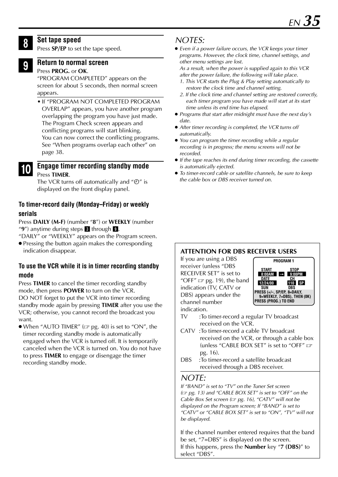 JVC HR-S29U manual To timer-record daily Monday-Friday or weekly serials 