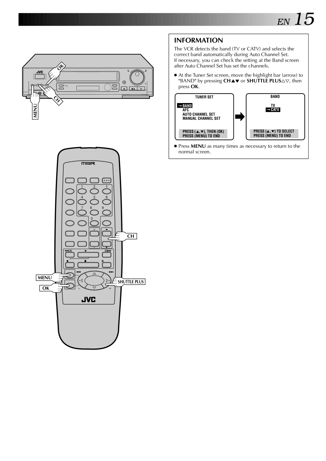 JVC HR-S5400U manual Information 