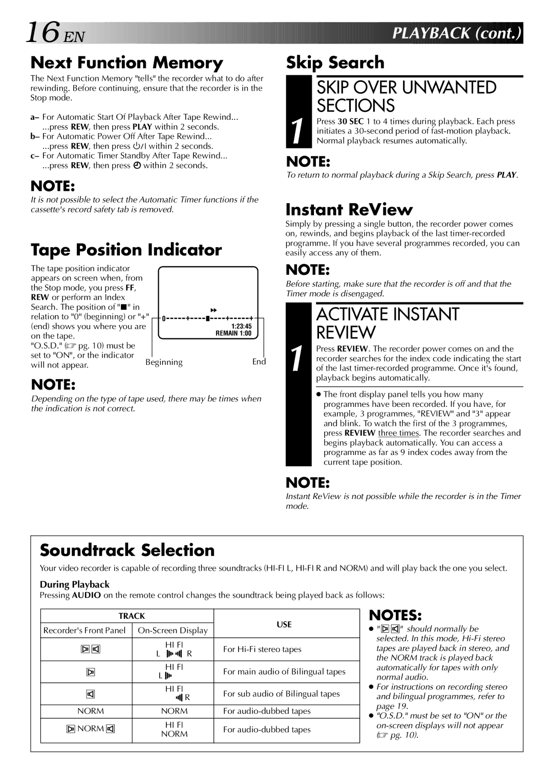 JVC HR-S5700AM, LPT0428-001A specifications Skip Over Unwanted, Sections, Activate Instant Review 