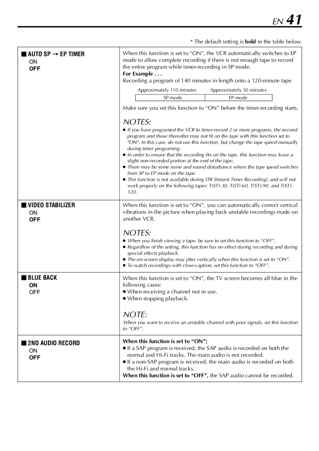 JVC HR-5910U, HR-S5900U manual For Example 