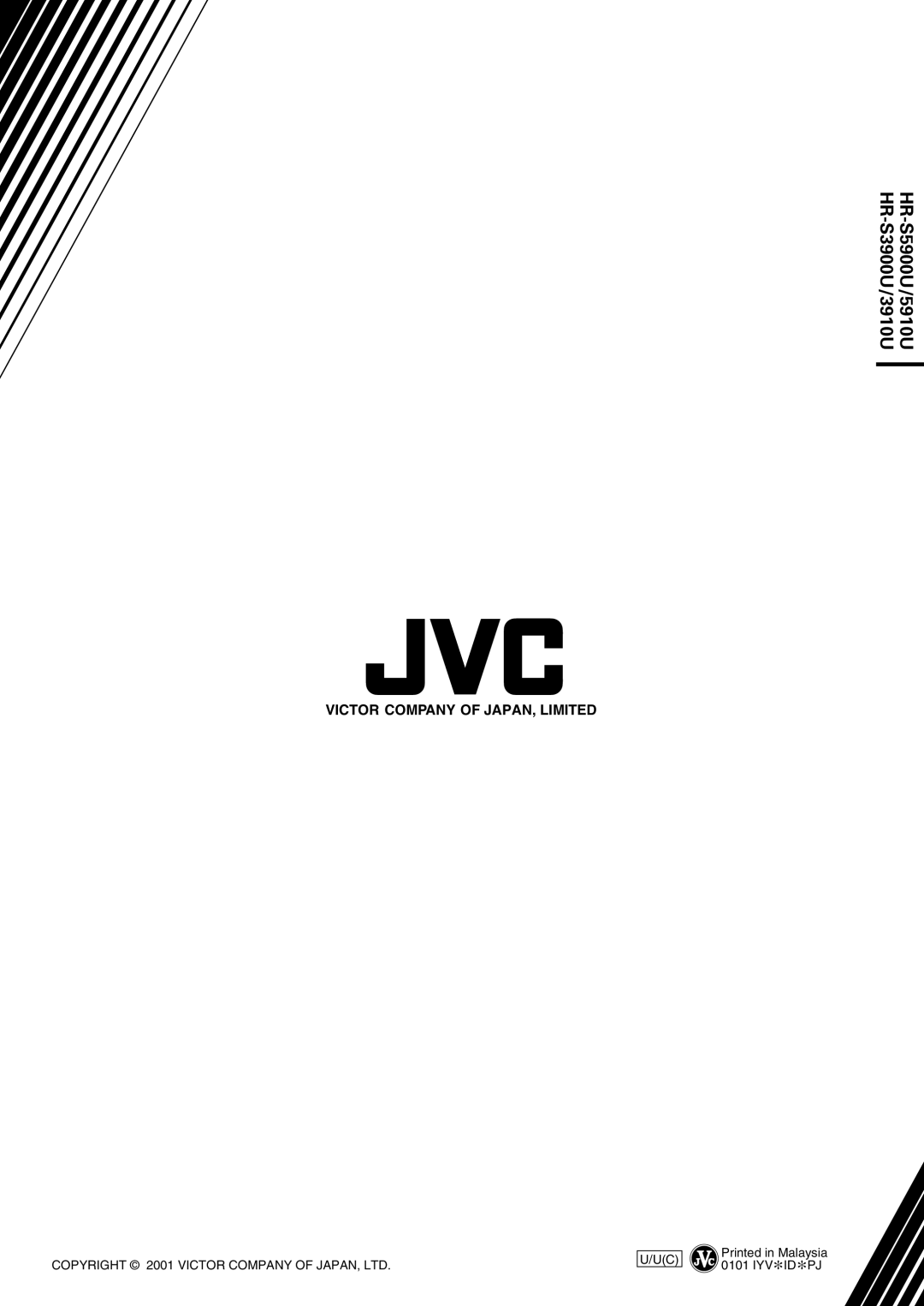 JVC HR-S5900U, HR-5910U manual HR-S3900U/3910U 