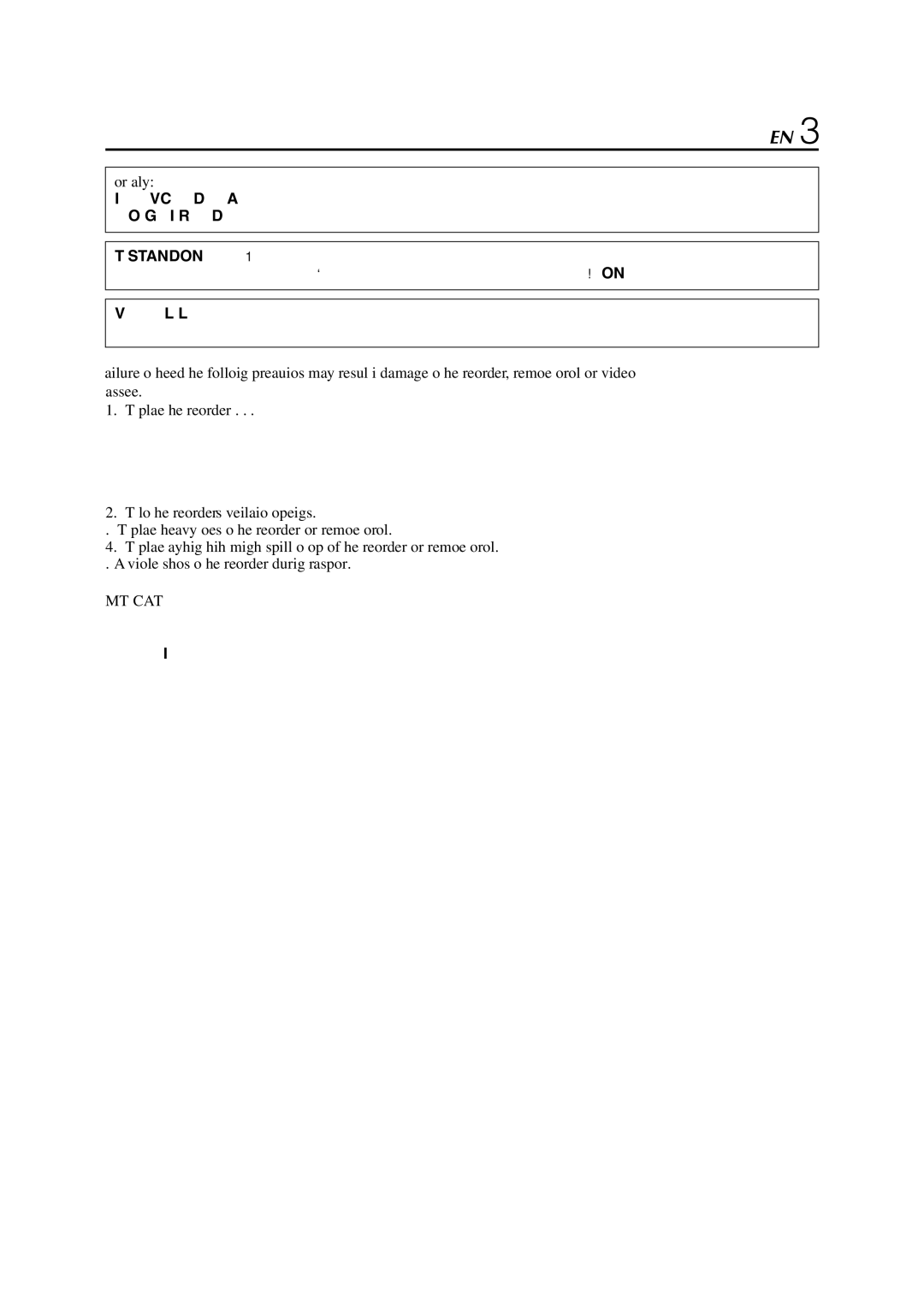 JVC HR-S6711EU specifications Moisture Condensation 