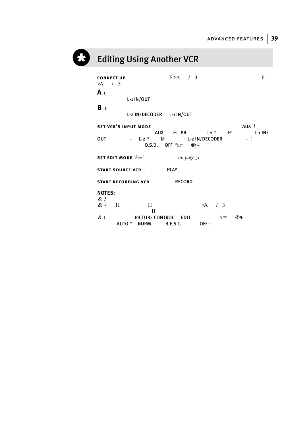 JVC HR-S6955EK manual Editing Using Another VCR 