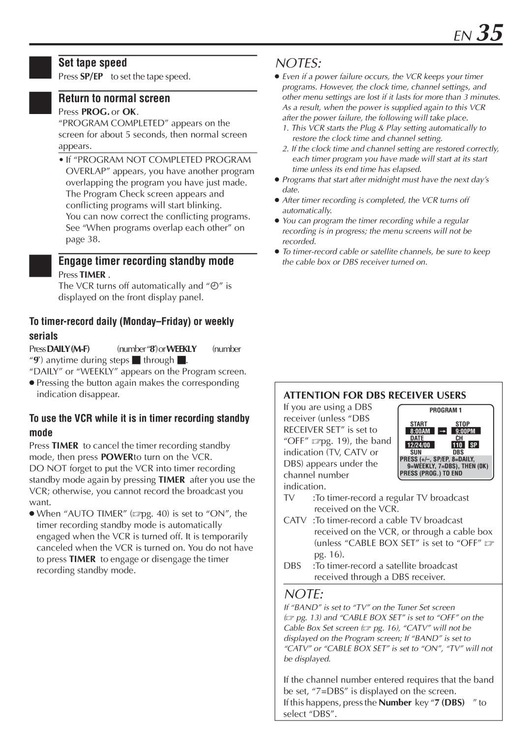 JVC HR-S7900U manual To timer-record daily Monday-Friday or weekly serials, PressDAILYM-F, Catv, Dbs 