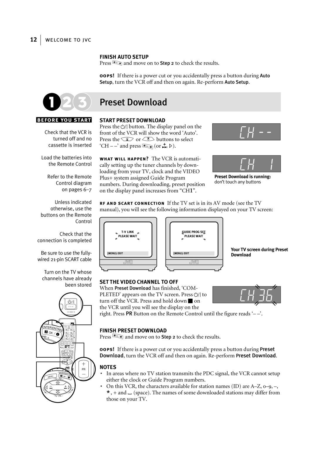 JVC HR-S7955EK manual Preset Download, Press, Or E 