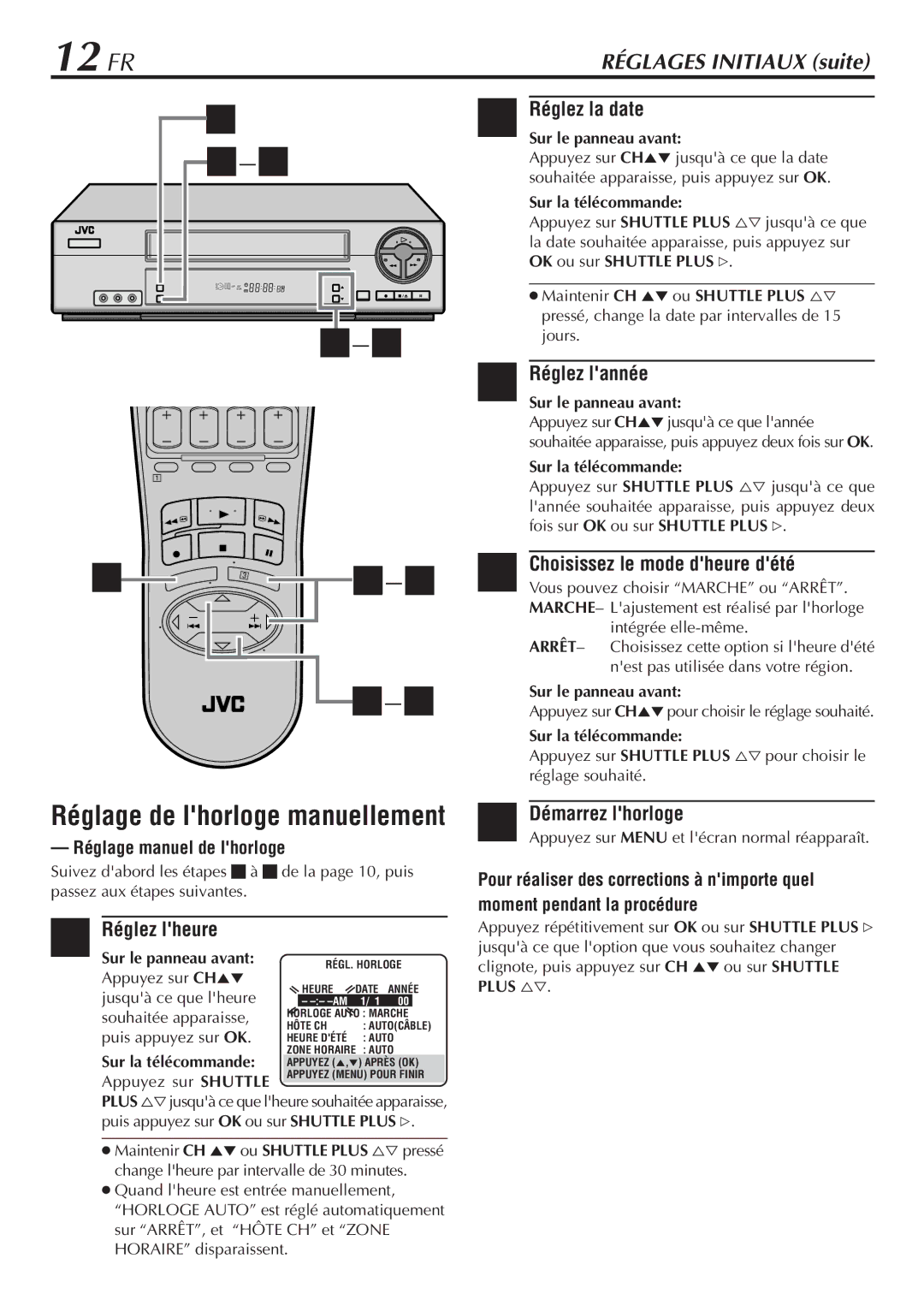 JVC HR-VP58U manual 12 FR 