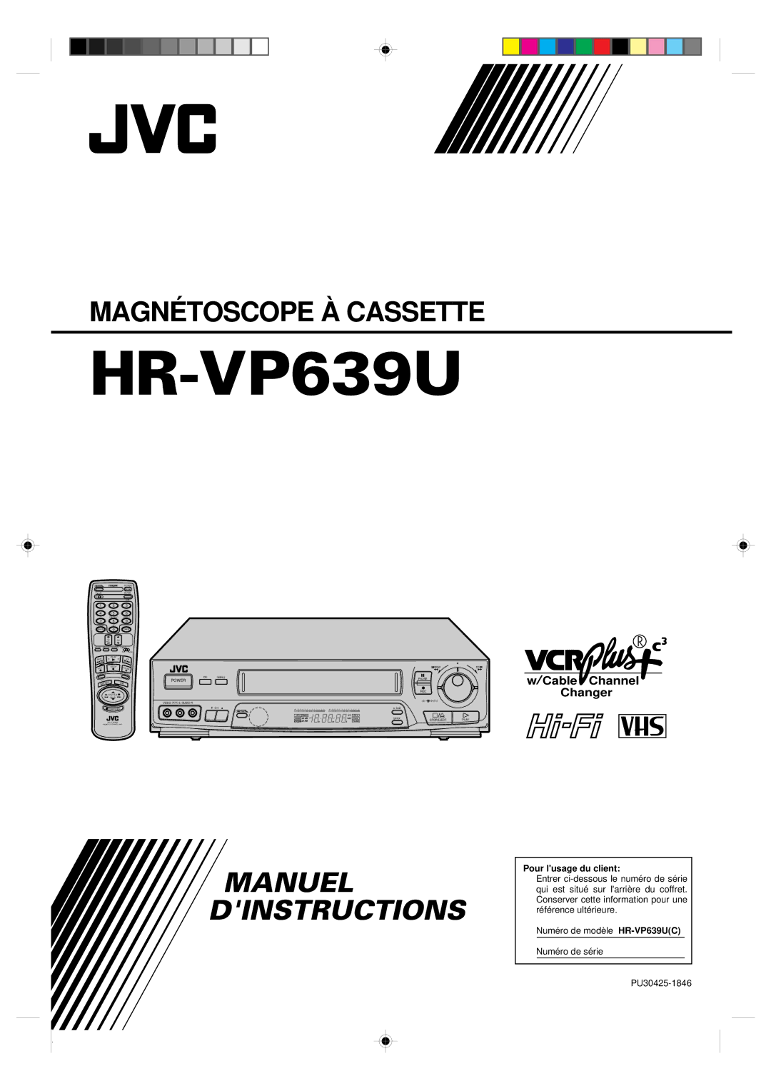 JVC HR-VP639U manual 