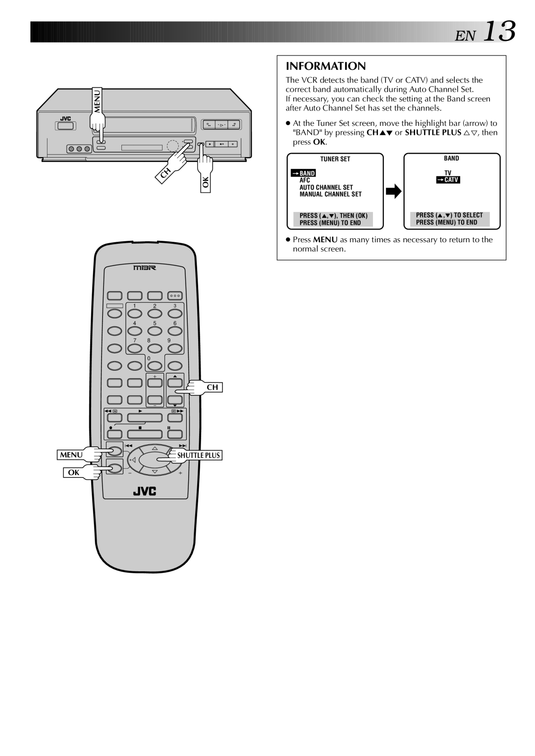 JVC HR-VP646U manual Information 