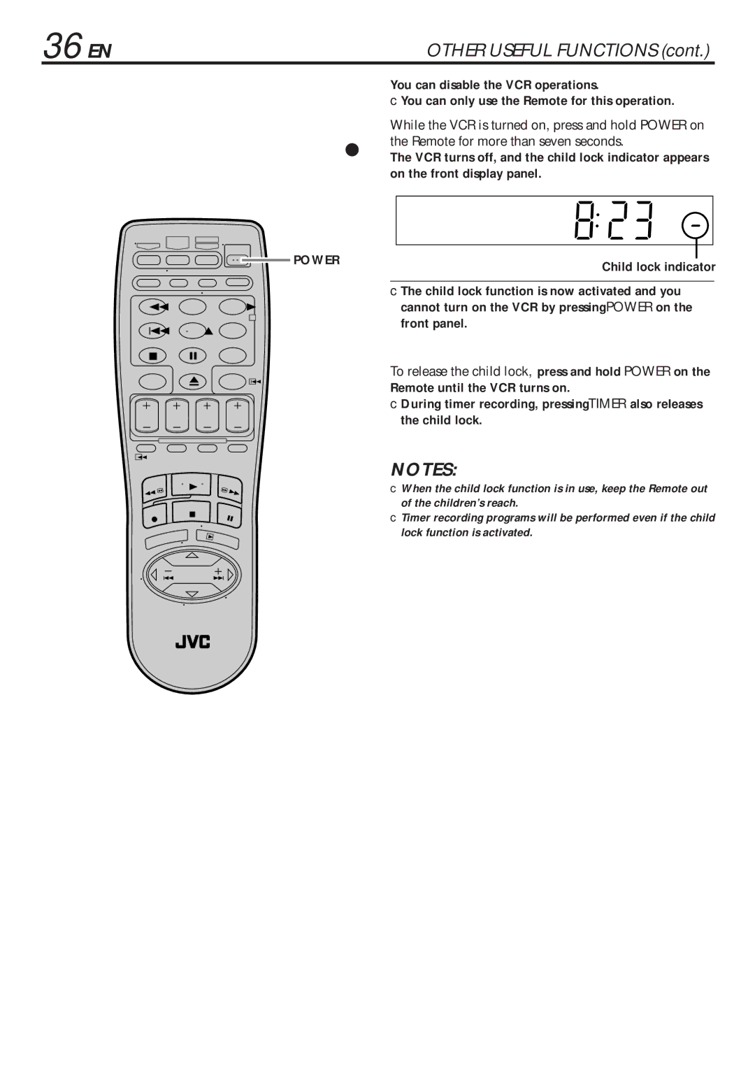 JVC HR-VP683U manual Preventing, 36 EN 