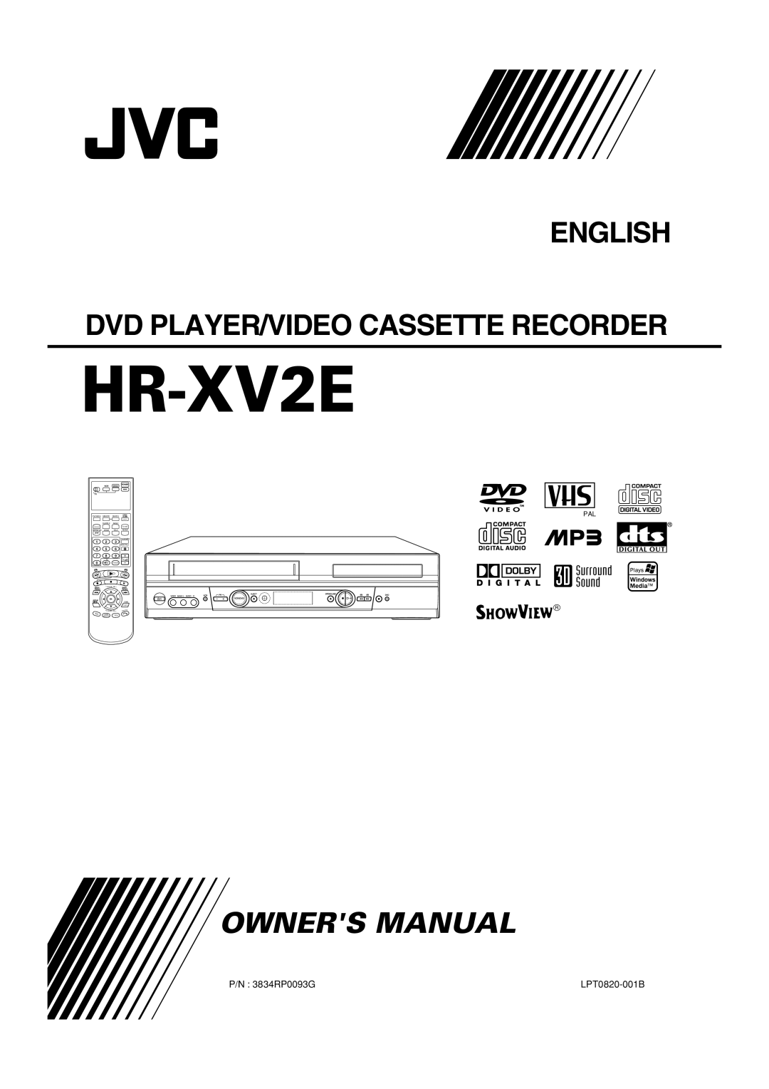 JVC HR-XV2E owner manual 