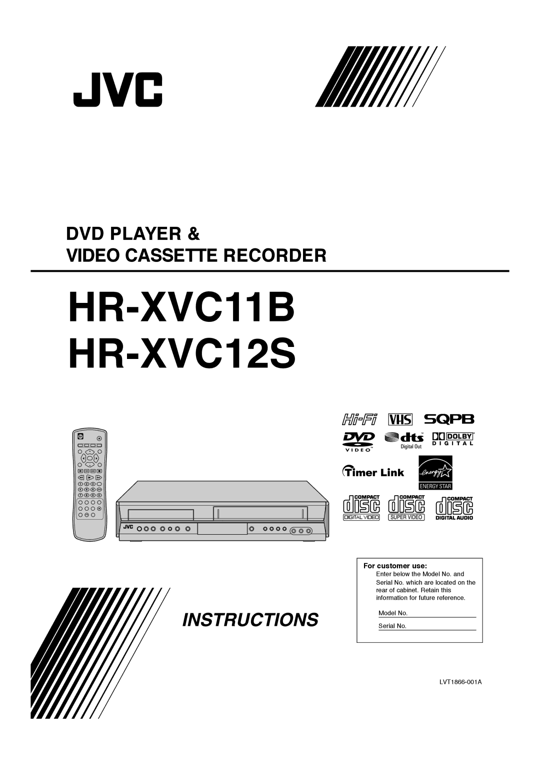 JVC manual HR-XVC11B HR-XVC12S 