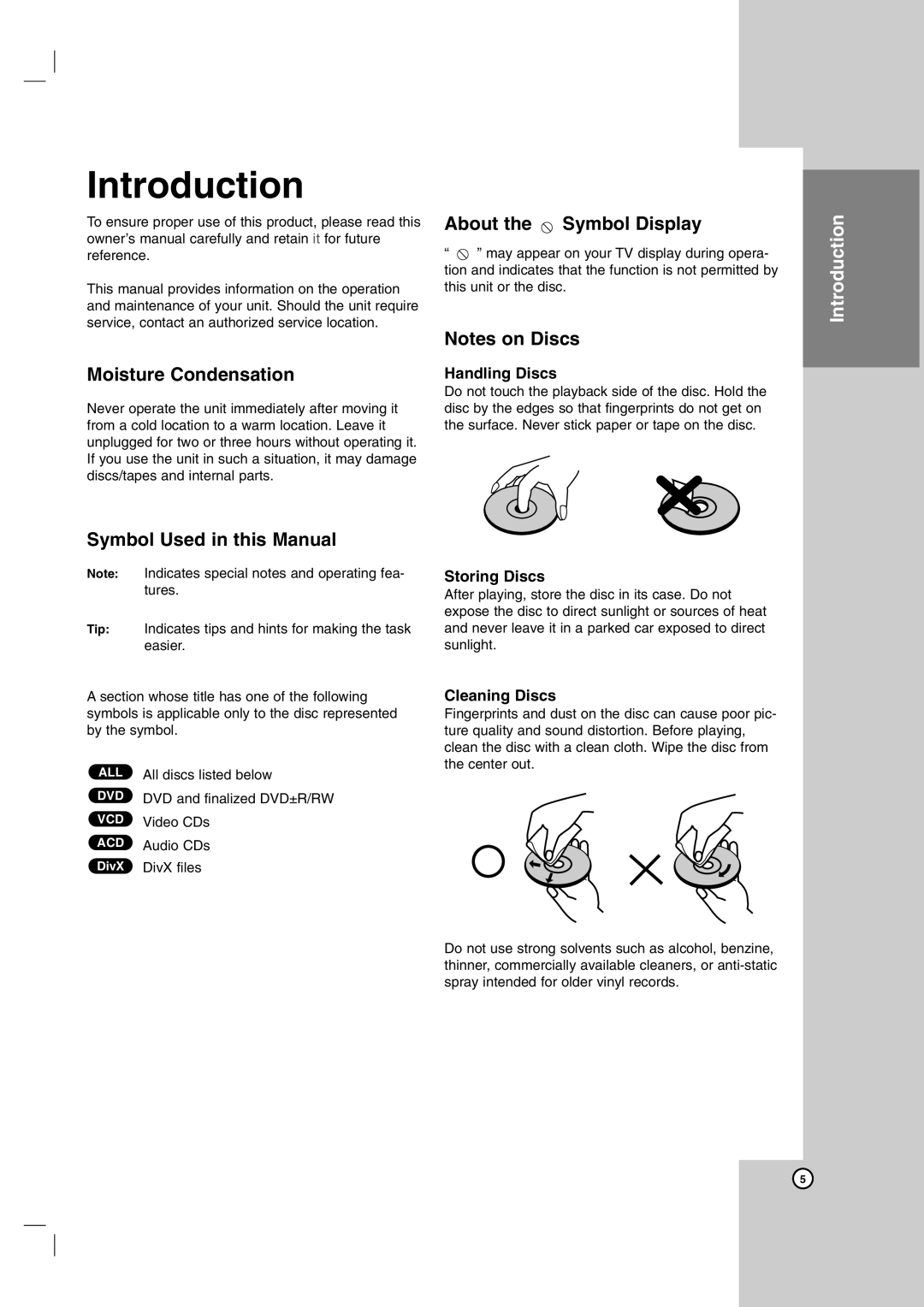 JVC HR-XVC14BU, hr-xvc15bu manual Moisture Condensation, About the Symbol Display, Symbol Used in this Manual 