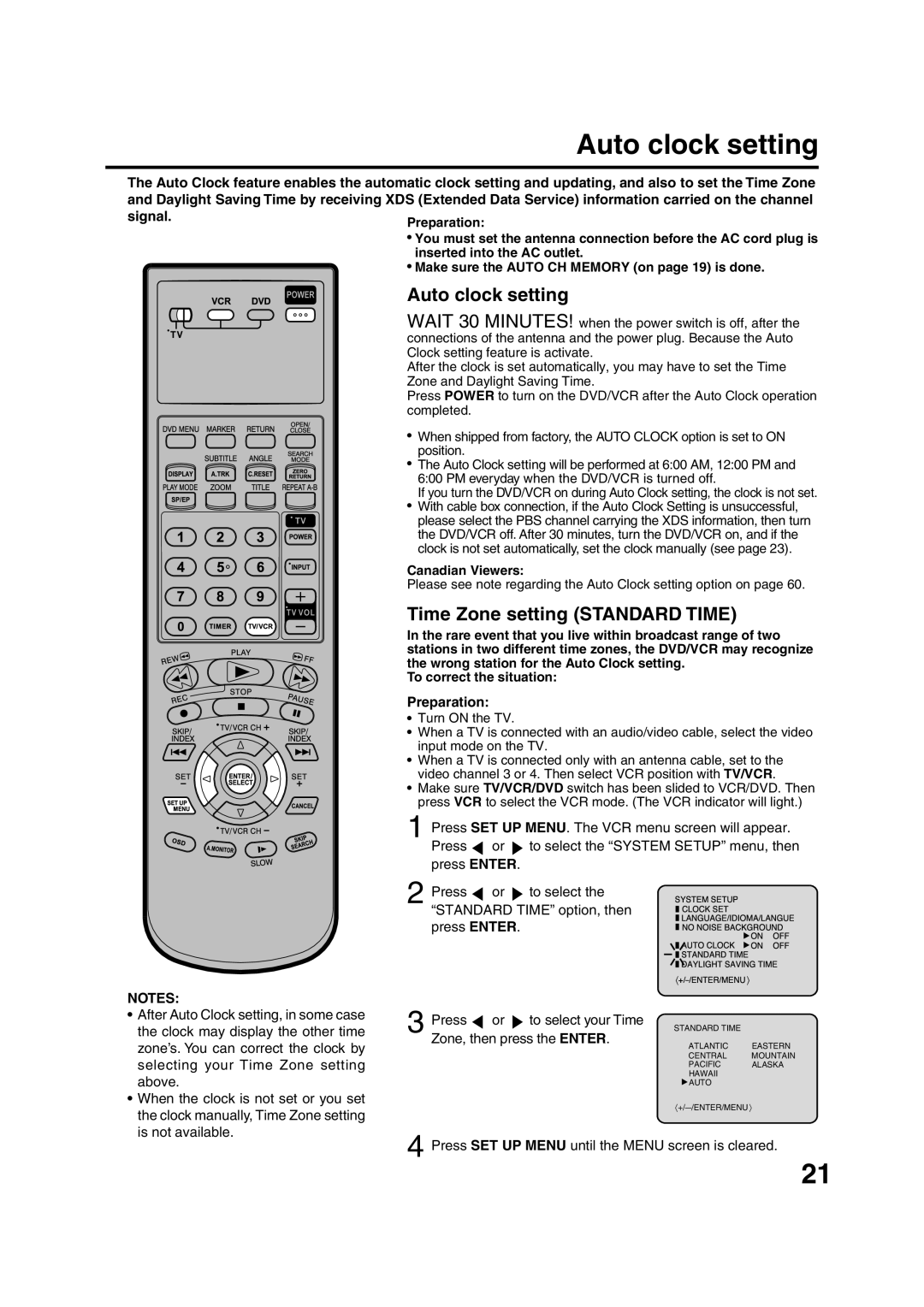 JVC HR-XVC15U manual Zone, then press the Enter 