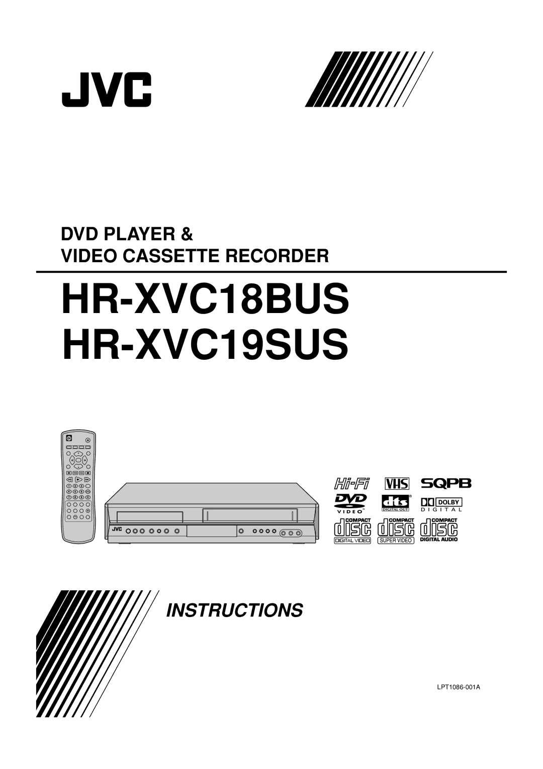 JVC HR-XVC19BUS manual HR-XVC18BUS HR-XVC19SUS 