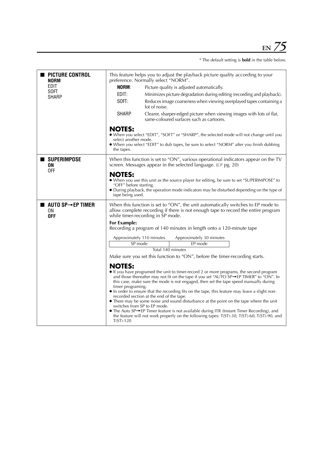 JVC HR-XVC26U manual For Example 