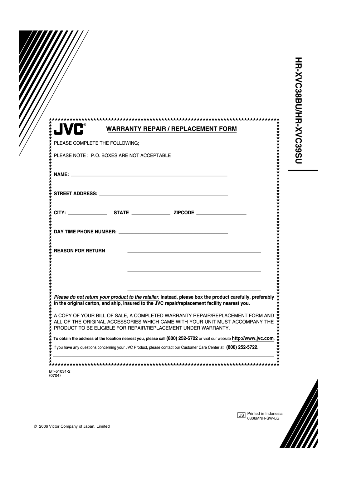 JVC manual HR-XVC38BU/HR-XVC39SU 