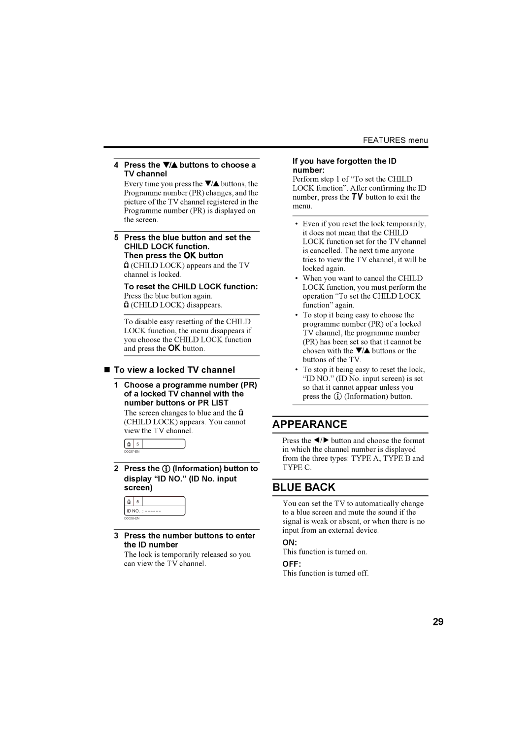 JVC HV-32P37SUE, HV-28P37SUE manual Appearance 