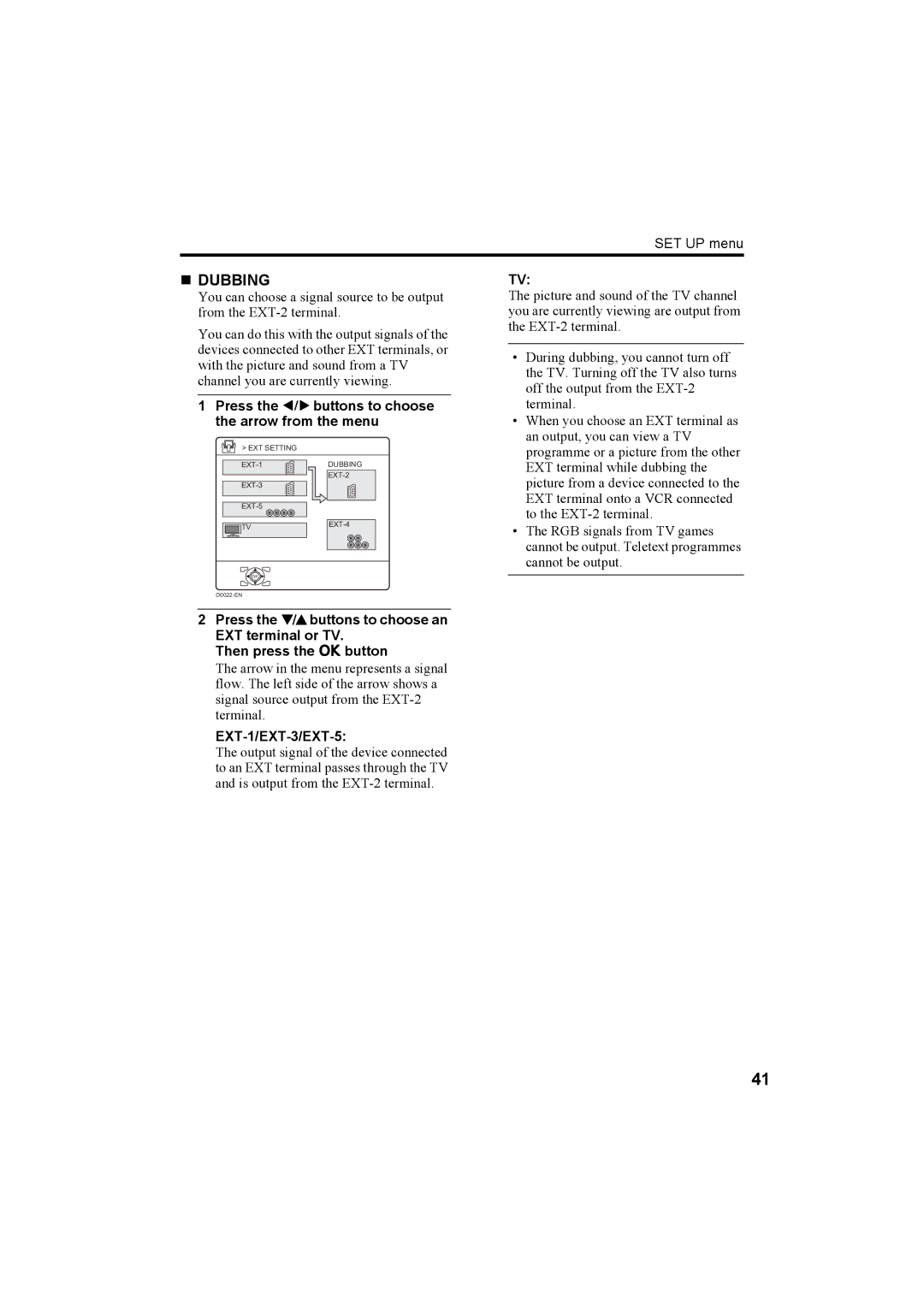 JVC HV-36P38SUE, HV-32P37SUE, HV-28P37SUE manual „ Dubbing 