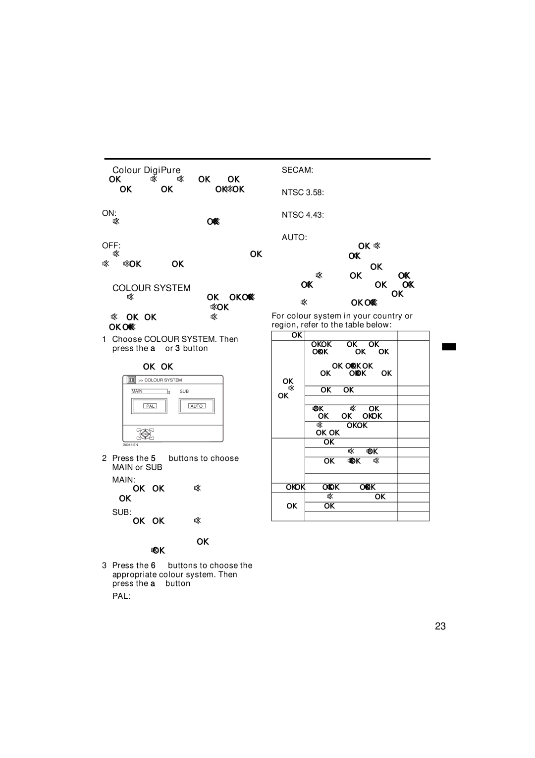 JVC HV-Z29V1, HV-Z34L1, HV-Z34L1, HV-Z29L1 specifications „ Colour System 