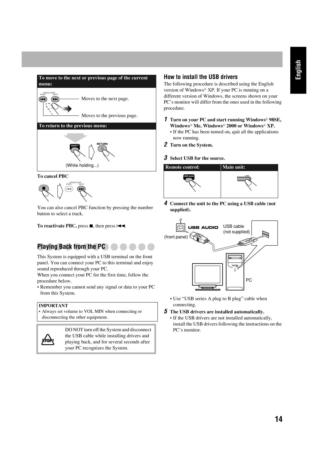 JVC HX-D77 manual Playing Back from the PC 