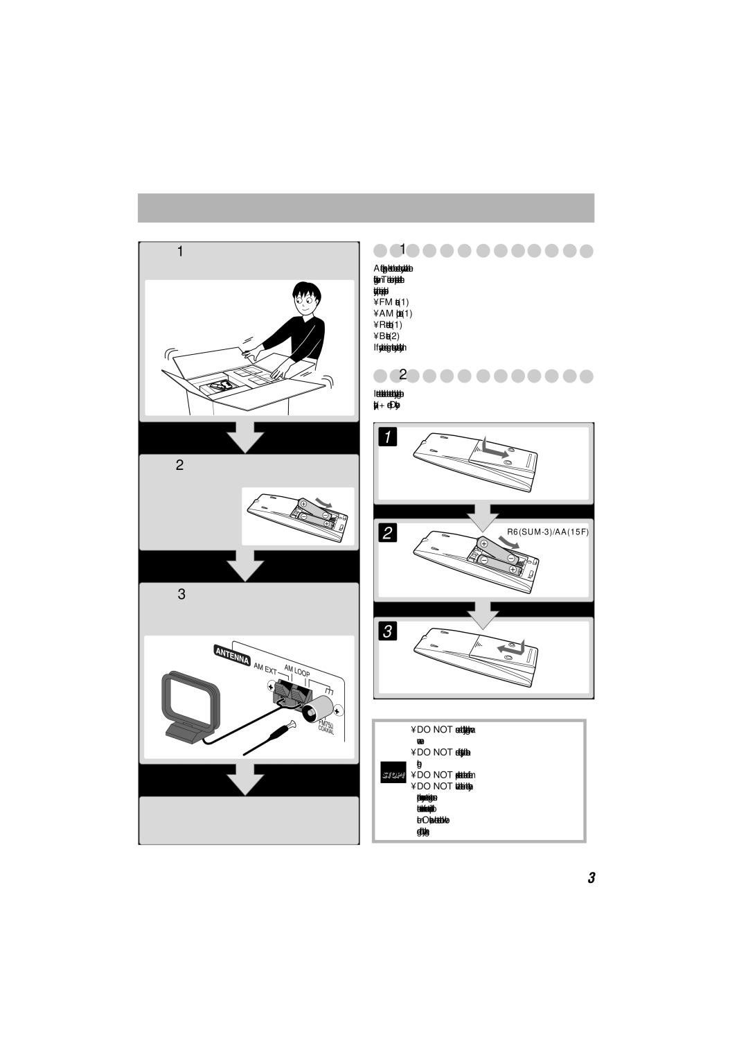 JVC HX-GX7 manual Getting Started, Unpack, Prepare the Remote Control 