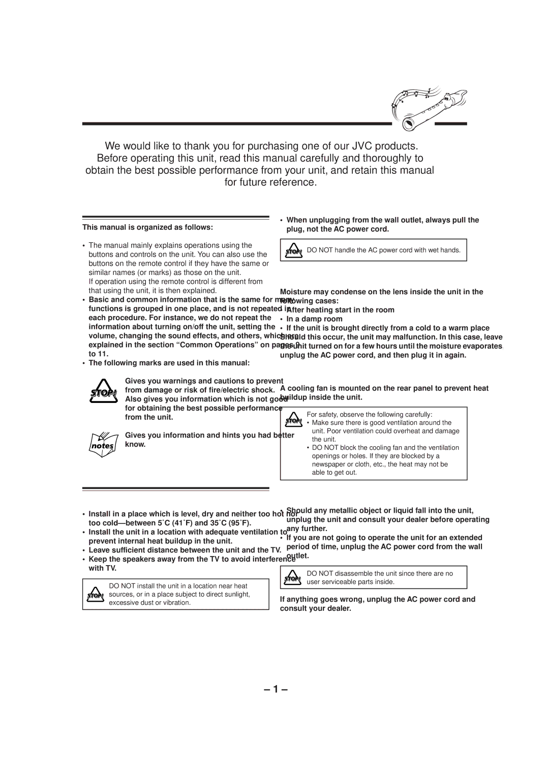 JVC HX-Z1 manual Introduction, About This Manual, Precautions 