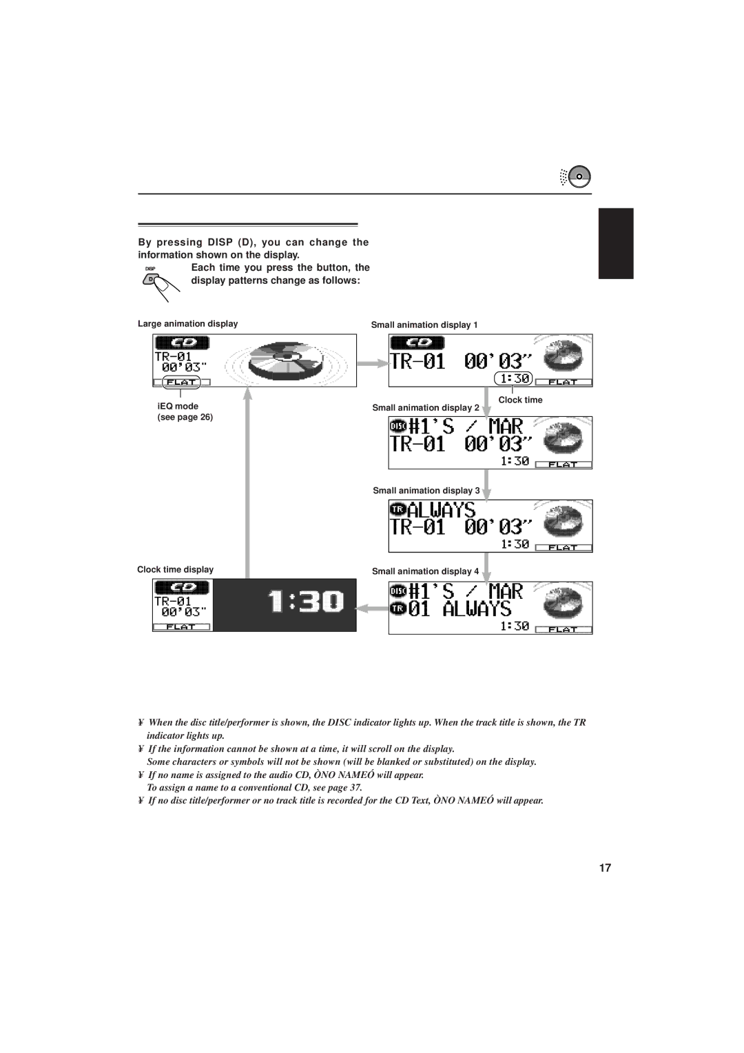 JVC IKD-LH2000 manual Changing the display pattern 