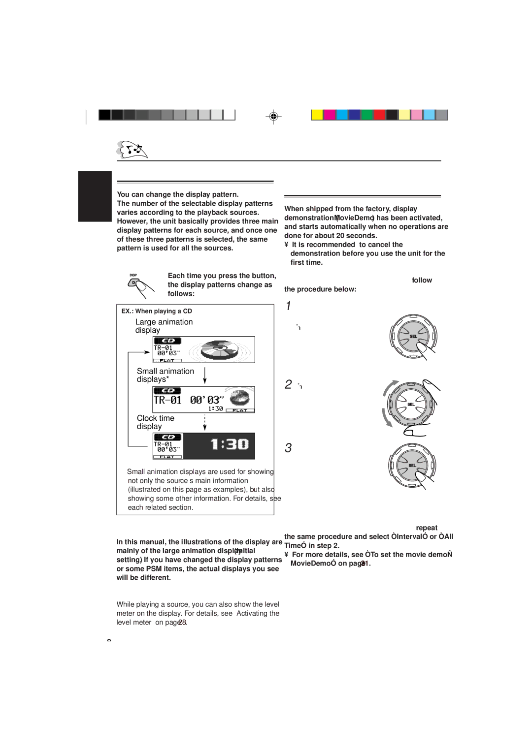 JVC IKD-LH2000 manual Press Disp D, That MovieDemo, Select Off 