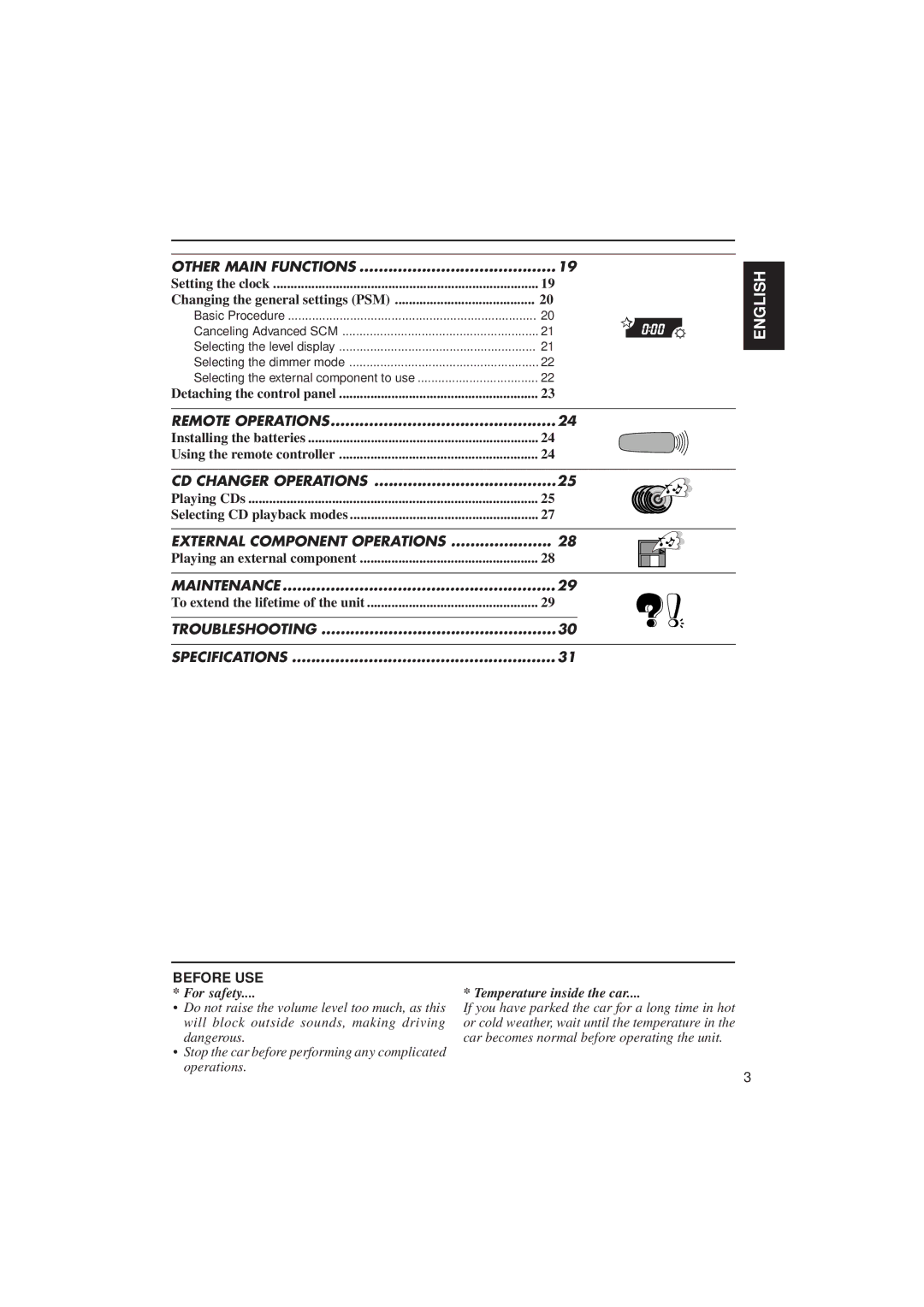 JVC Instructions manual Remote Operations 