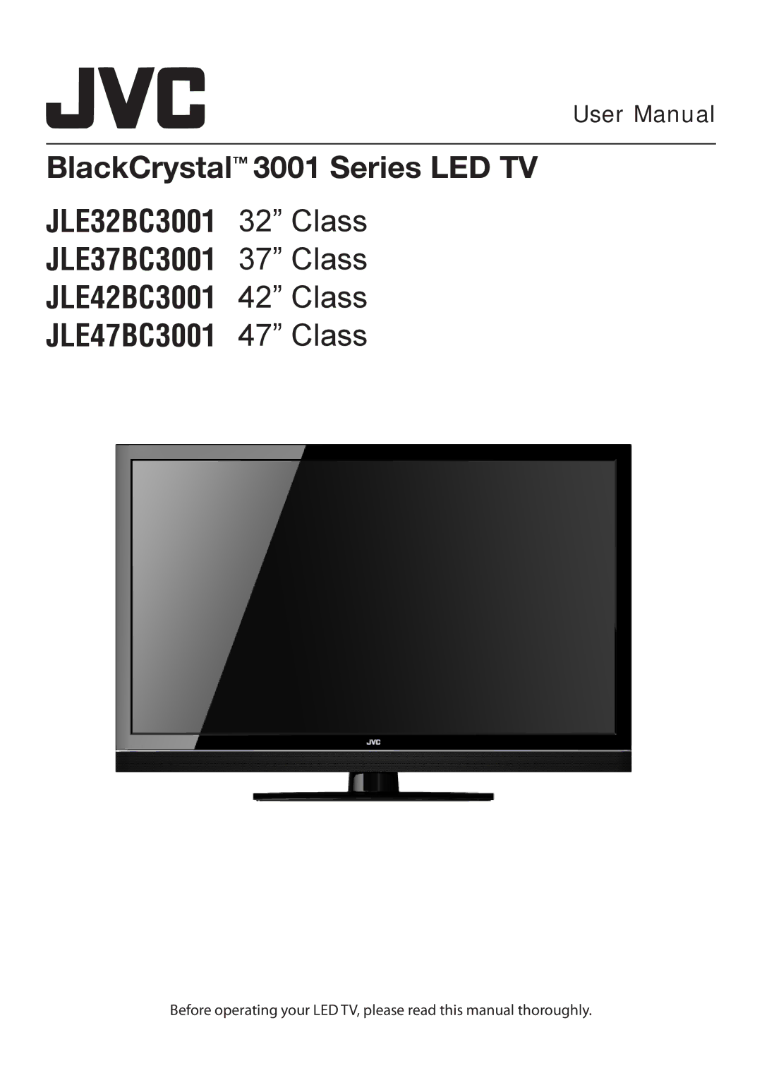 JVC JLE42BC3001, JLE32BC3001 user manual 